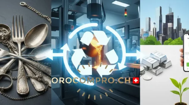 Concedendo il tuo vecchio argento, supporti l’economia circolare e ti prendi cura del futuro dell’ambiente