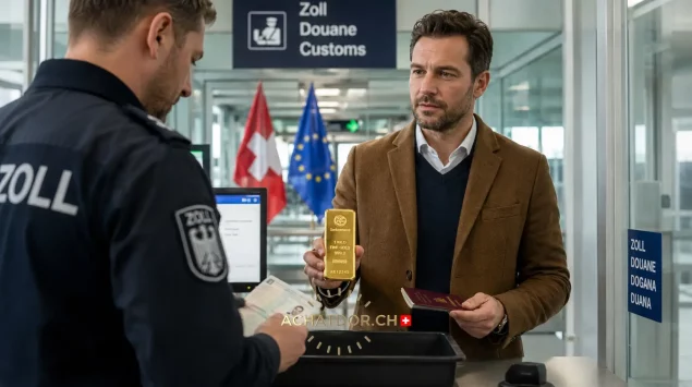 Attraversamento della dogana con oro (Svizzera e Unione Europea)